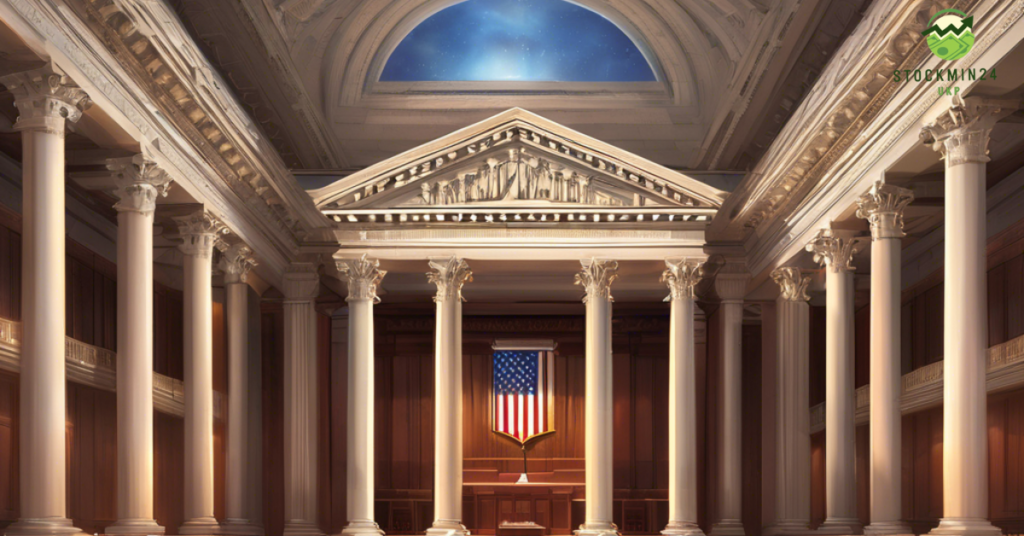 create 3D image " Supreme Court Deadlocks in Battle Over First Religious Charter School " 