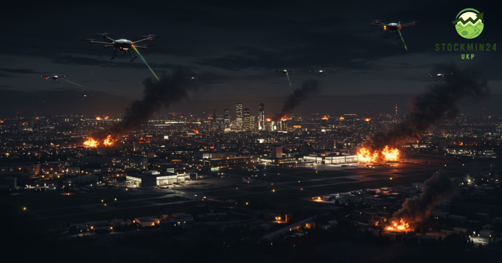 Ukraine Drones Attack Moscow, Officials Say, with Airports Disrupted